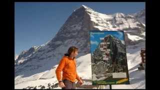 Ueli Steck ascensión al Eiger cara norte record Eiger north face record [upl. by Tann965]