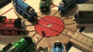 Trainz 2009 Thomasamp magic railroad chase scene [upl. by Aicilec792]