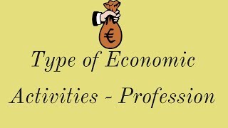 Types of Economic ActivitiesProfession Std 11 OCCBSE Class XI Business Studies [upl. by Neerroc379]