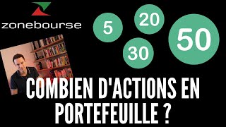 Combien dactions en portefeuille [upl. by Itsrejk]