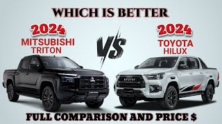 2024 Mitsubishi Triton GSR vs 2024 Toyota Hilux GR Sport  L200 vs Hilux  Which is better [upl. by Hugon513]