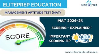 MAT 202425  Scoring Pattern  Score card Interpretation  Percentile Calculation  Scoring Tips [upl. by Moritz]