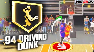 94 Driving Dunk Is BREAKING NBA 2K24  69 Endgame Build  REC Gameplay [upl. by Weiss]