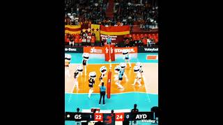 Incredible Moment in Volleyball😲 [upl. by Neicul]