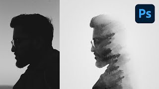 Create a Double Exposure in 74 Seconds with Photoshop [upl. by Longwood]