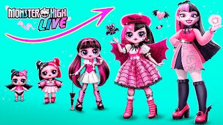 Monster High Draculaura Growing Up 30 LOL OMG DIYs [upl. by Moria]