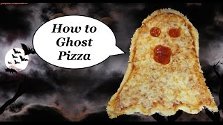 Ghost Pizza How to Halloween Tutorial The Rachel Dixon cooking for the family [upl. by Adnarahs]