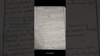 Forensic science  Forensic nursing  Bsc nursing 5th sem notes shortsfeed [upl. by Ahsiat]