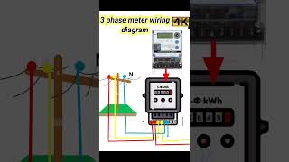 3 phase meter wiring diagram three phase meter wiring electrical wiringdiagram wiring [upl. by Rasec]