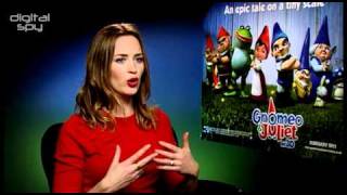 Emily Blunt chats Gnomeo amp Juliet [upl. by Akihdar]