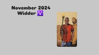 NOVEMBER 2024 WIDDER ♈️ Charakterstärke Deine wahre Identität [upl. by Derwin]