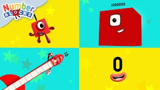 Biggest Smallest and Tallest Numbers  Learn to count  Numberblocks [upl. by Aikas]