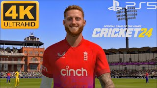 Cricket 24 PS5 Gameplay  England Vs Australia At Lords 4K60 [upl. by Arraik]