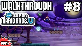 New Super Mario Bros U 100 Multiplayer Walkthrough  Part 8 [upl. by Acire]