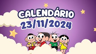 CALENDÁRIO DE 23 DE NOVEMBRO DE 2024 ALUNONOTADEZ10 ensinofundamental [upl. by Naihr]