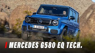 AllElectric Mercedes G580 With EQ Technology Is A 579 HP QuadMotor OffRoad Beast [upl. by Nirrat]