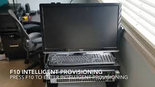 F10 Intellignet provisioning from boot overview HP Proliant g8 dl360p [upl. by Arihsaj267]