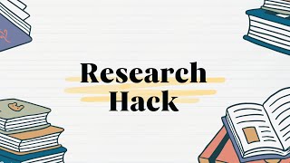 Research Hack with LibGuides [upl. by Nereen]