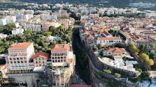 4K Italy Sorrento Amalfi Coast Drone and Walking Tour Part 1 [upl. by Weitman]