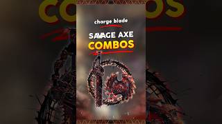 Savage Axe OP Combos for Charge Blade 💥 Monster Hunter World MHW MonsterHunter Gaming [upl. by Ellenig]