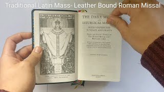 Traditional Latin Mass Daily Roman Missal 1962 Baronius Press Leather bound Not a review [upl. by Seaman]