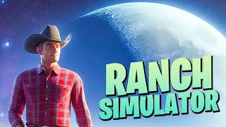 Ufo Drar Till Månen i Ranch Simulator 2 [upl. by Adnofal139]