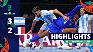 Argentina v France  FIFA Futsal World Cup 2024  Semifinals  Highlights [upl. by Letsyrk]