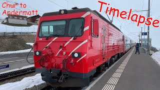 Timelapse  今次手機冇過熱 Glacier Express  Chur to Andermatt [upl. by Remoh]