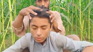 Relaxing head amp body massage by indian street barber  RELAXING MASSAGE VIDEOBARBERS MASSAGE [upl. by Arek]