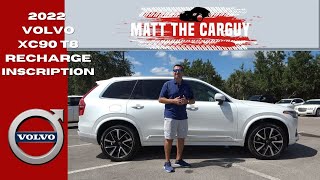 2022 Volvo XC90 T8 recharge is a 45s 060mph family SUV Walk around review and test drive [upl. by Atirhs]