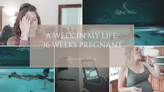 Vlog 36 weeks pregnant birthday padsicles date smoothie SPD contractions ultrasound group B [upl. by Dib]