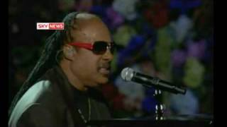 Stevie Wonder Performs At Michael Jackson Memorial Concert [upl. by Judas]