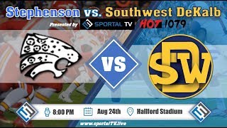 SportalTV High School Football GOTW Stephenson vs Southwest DeKalb [upl. by Medorra]