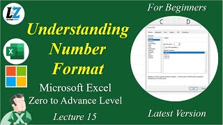 15 MS Excel for Beginners  Number Format  Learner Zero excel learning exceltips teacher [upl. by Silbahc]