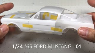 FORD MUSTANG FASTBACK 124 REVELL  part 01 [upl. by Ordnasil193]