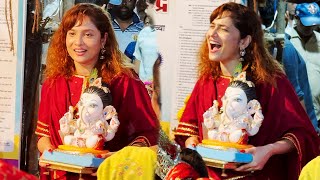 Ankita Lokhande Gets Emotional As She Welcomes Ganpati Home [upl. by Trevor977]