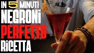 Il Negroni PERFETTO  Ricetta e Preparazione  Italian Bartender [upl. by Namas]