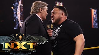 Samoa Joe calls out Karrion Kross WWE NXT July 20 2021 [upl. by Egide]