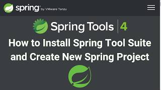 how to install spring tool suite in windows 10 [upl. by Ibbob]