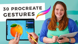 30 Procreate Gestures amp Shortcuts that will simplify your artmaking plus one bonus iOS tip [upl. by Llevad]