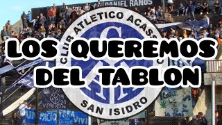 Hinchada de Acassuso  Los Quemeros Del Tablón [upl. by Idnir]