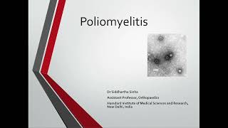 Poliomyelitis and Orthopaedics [upl. by Nnainot]