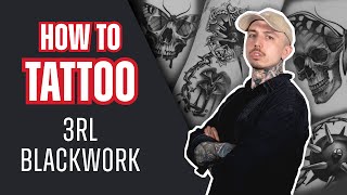 How to Tattoo 3RL Blackwork Surrealism with Ben Dunning  Tattoo Tutorial [upl. by Delia]