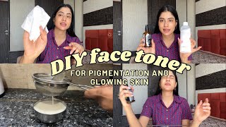 DIY milky toner to transform your skin amd remove pigmentation at home 😍 [upl. by Lucho]