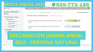 Declaración Anual 2022 Renta de Cuarta Categoría y Quinta Categoría SUNAT 2023 [upl. by Zimmerman]