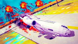 Realistic Fictional Airplane Crashes and Emergency Landings 11  Besiege [upl. by Atekan]