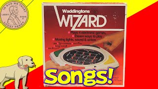 1979 Vintage Waddingtons Wizard Plays 4 Electronic Games [upl. by Nonnaer]