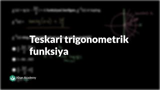 Teskari trigonometrik funksiyalarning aniqlanish sohasi va qiymatlar toʻplami  Trigonometriya [upl. by Lieberman]