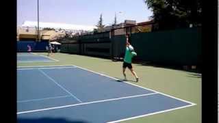 Best Kick Serve on Womens Tour  Sam Stosur  Slow Mo and Regular Speed [upl. by Esaj]