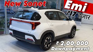 New Sonet EMI Offers  DISCOUNT NEW PRICE  LOAN OFFERS  NEW KIA SONET [upl. by Dewitt]